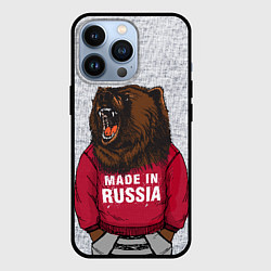 Чехол для iPhone 13 Pro Made in Russia, цвет: 3D-черный