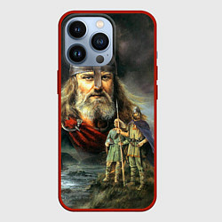 Чехол для iPhone 13 Pro Богатырь Руси, цвет: 3D-красный