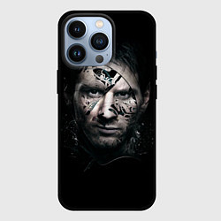Чехол для iPhone 13 Pro Messi Black, цвет: 3D-черный