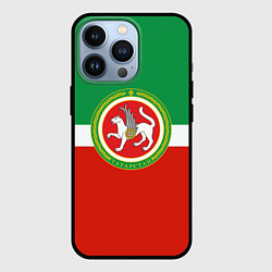 Чехол для iPhone 13 Pro Татарстан: флаг, цвет: 3D-черный