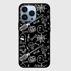 Чехол для iPhone 13 Pro Призрачный арт, цвет: 3D-черный
