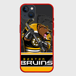Чехол для iPhone 14 Plus Boston Bruins, цвет: 3D-красный