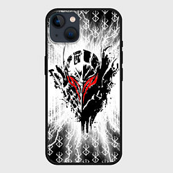 Чехол для iPhone 14 Plus Берсерк Berserk, цвет: 3D-черный