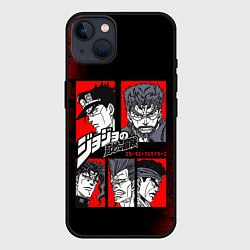 Чехол для iPhone 14 Plus JOJO BIZARRE ADVENTURE ДЖОДЖО АРТ, цвет: 3D-черный