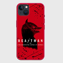 Чехол для iPhone 14 Plus BEASTMAN BERSERK БЕРСЕРК, ПРОКЛЯТИЕ, цвет: 3D-малиновый
