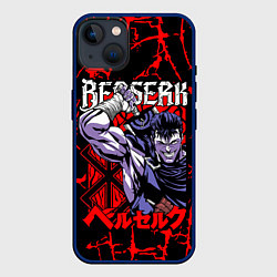 Чехол для iPhone 14 Plus БЕРСЕРК BERSERK GUTS, цвет: 3D-тёмно-синий