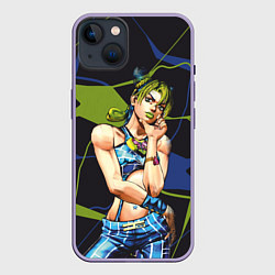 Чехол для iPhone 14 Plus Джолин Куджо дочь Джотаро, цвет: 3D-серый