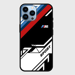 Чехол для iPhone 14 Pro Max BMW GEOMETRY SPORT БМВ M PERFORMANCE, цвет: 3D-черный