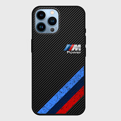 Чехол для iPhone 14 Pro Max BMW КАРБОН, цвет: 3D-черный