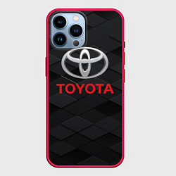 Чехол для iPhone 14 Pro Max TOYOTA, цвет: 3D-малиновый