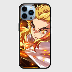 Чехол для iPhone 14 Pro Max Клинок Рассекающий Демонов, цвет: 3D-черный