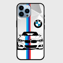 Чехол для iPhone 14 Pro Max BMW БМВ M PERFORMANCE, цвет: 3D-черный
