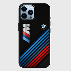 Чехол для iPhone 14 Pro Max BMW STRIPE, цвет: 3D-черный