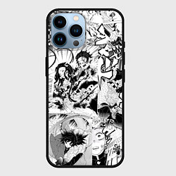 Чехол для iPhone 14 Pro Max Клинок, рассекающий демонов, МАНГА, цвет: 3D-черный