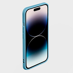 Чехол для iPhone 14 Pro Max BMW M PERFORMANCE NEON БМВ М НЕОН, цвет: 3D-голубой — фото 2