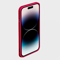 Чехол для iPhone 14 Pro Max Ночь - любимое время суток для Бэхи, цвет: 3D-малиновый — фото 2