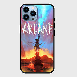 Чехол для iPhone 14 Pro Max JINX ARCANE LOL LEAGUE OF LEGENDS, цвет: 3D-черный