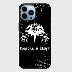 Чехол для iPhone 14 Pro Max Король и шут КиШ Паттерн, цвет: 3D-черный