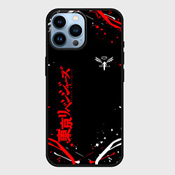 Чехол для iPhone 14 Pro Max Токийские мстители брызги красок, цвет: 3D-черный