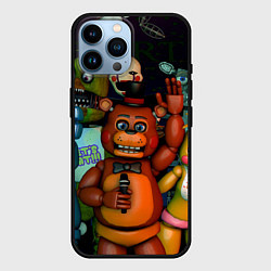 Чехол для iPhone 14 Pro Max Five Nights at Frеddys, цвет: 3D-черный
