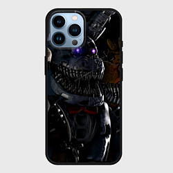 Чехол для iPhone 14 Pro Max Кошмарный Бoнни, цвет: 3D-черный