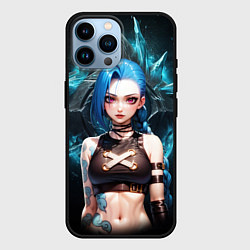 Чехол для iPhone 14 Pro Max Jinx arcane league of legends, цвет: 3D-черный