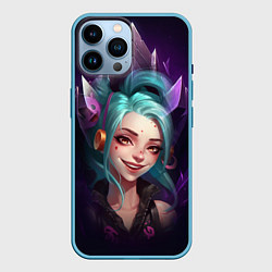 Чехол для iPhone 14 Pro Max Милая Джинкс, цвет: 3D-голубой