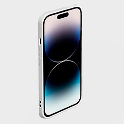 Чехол для iPhone 14 Pro Max Хитрый синий лис, цвет: 3D-белый — фото 2