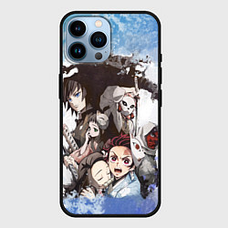 Чехол для iPhone 14 Pro Max Персонажи- Клинок, рассекающий демонов, цвет: 3D-черный