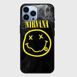 Чехол для iPhone 14 Pro Max Nirvana Smoke, цвет: 3D-черный