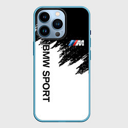 Чехол для iPhone 14 Pro BMW, цвет: 3D-голубой