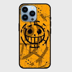 Чехол для iPhone 14 Pro ONE PIECE ПИРАТЫ ЛОГО, цвет: 3D-черный