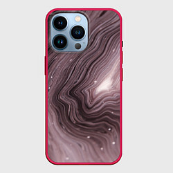 Чехол для iPhone 14 Pro Не перемешанные краски abstraction, цвет: 3D-малиновый