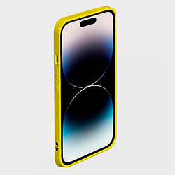 Чехол для iPhone 14 Pro Кролик Неон, цвет: 3D-желтый — фото 2
