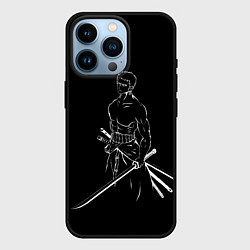 Чехол для iPhone 14 Pro Roronoa Zoro - One Piece, цвет: 3D-черный