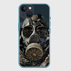 Чехол для iPhone 14 STALKER: Mask, цвет: 3D-голубой