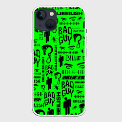 Чехол для iPhone 14 Billie Eilish: Bad Guy, цвет: 3D-белый