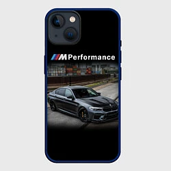Чехол для iPhone 14 BMW Z, цвет: 3D-тёмно-синий