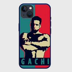 Чехол для iPhone 14 GACHI RB 3D, цвет: 3D-тёмно-синий