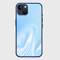 Чехол для iPhone 14 Голубые завихрения, цвет: 3D-тёмно-синий