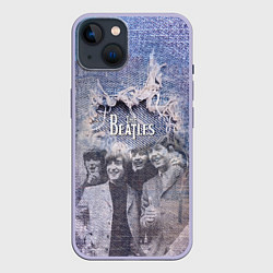 Чехол для iPhone 14 The Beatles Легендарная Ливерпульская четвёрка, цвет: 3D-светло-сиреневый