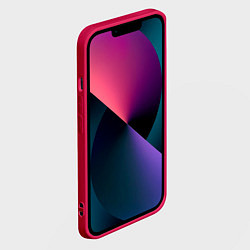 Чехол для iPhone 14 Механистический индустриальный паттерн Броня Mecha, цвет: 3D-малиновый — фото 2