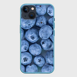 Чехол для iPhone 14 Голубика - фон, цвет: 3D-голубой