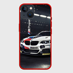 Чехол для iPhone 14 BMW M 240 i racing - Motorsport, цвет: 3D-красный