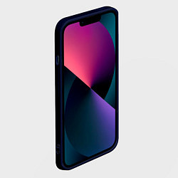 Чехол для iPhone 14 Кот космонавт в космосе, цвет: 3D-тёмно-синий — фото 2