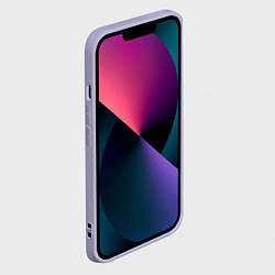 Чехол для iPhone 14 Медведь панда выглядывает из-за угла, цвет: 3D-светло-сиреневый — фото 2