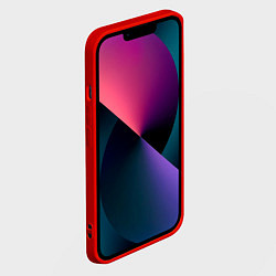 Чехол для iPhone 14 Крутой панда в стиле стимпанк, цвет: 3D-красный — фото 2