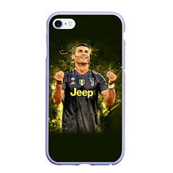 Чехол iPhone 6/6S Plus матовый Ronaldo: Juve Sport цвета 3D-светло-сиреневый — фото 1