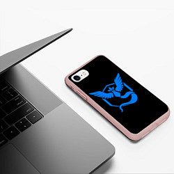 Чехол iPhone 7/8 матовый Pokemon Blue Team, цвет: 3D-светло-розовый — фото 2
