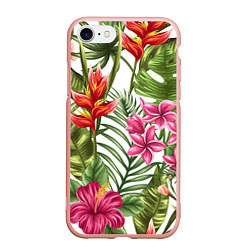 Чехол iPhone 7/8 матовый Фэшн 6, цвет: 3D-светло-розовый
